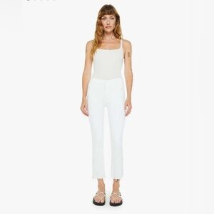 Mother Denim The Insider Crop Step Fray Jeans sz30